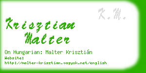 krisztian malter business card